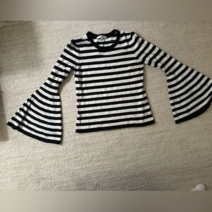 Milly Monochrome Striped Top